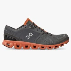 On Running 22 'On Running' Men's Cloud X - Rust / Rock
